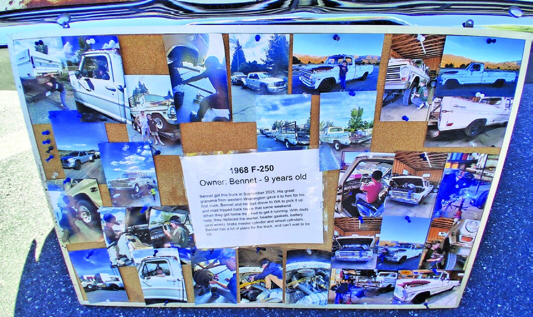 Collage showing work on a 1968 Ford F-150 restoration