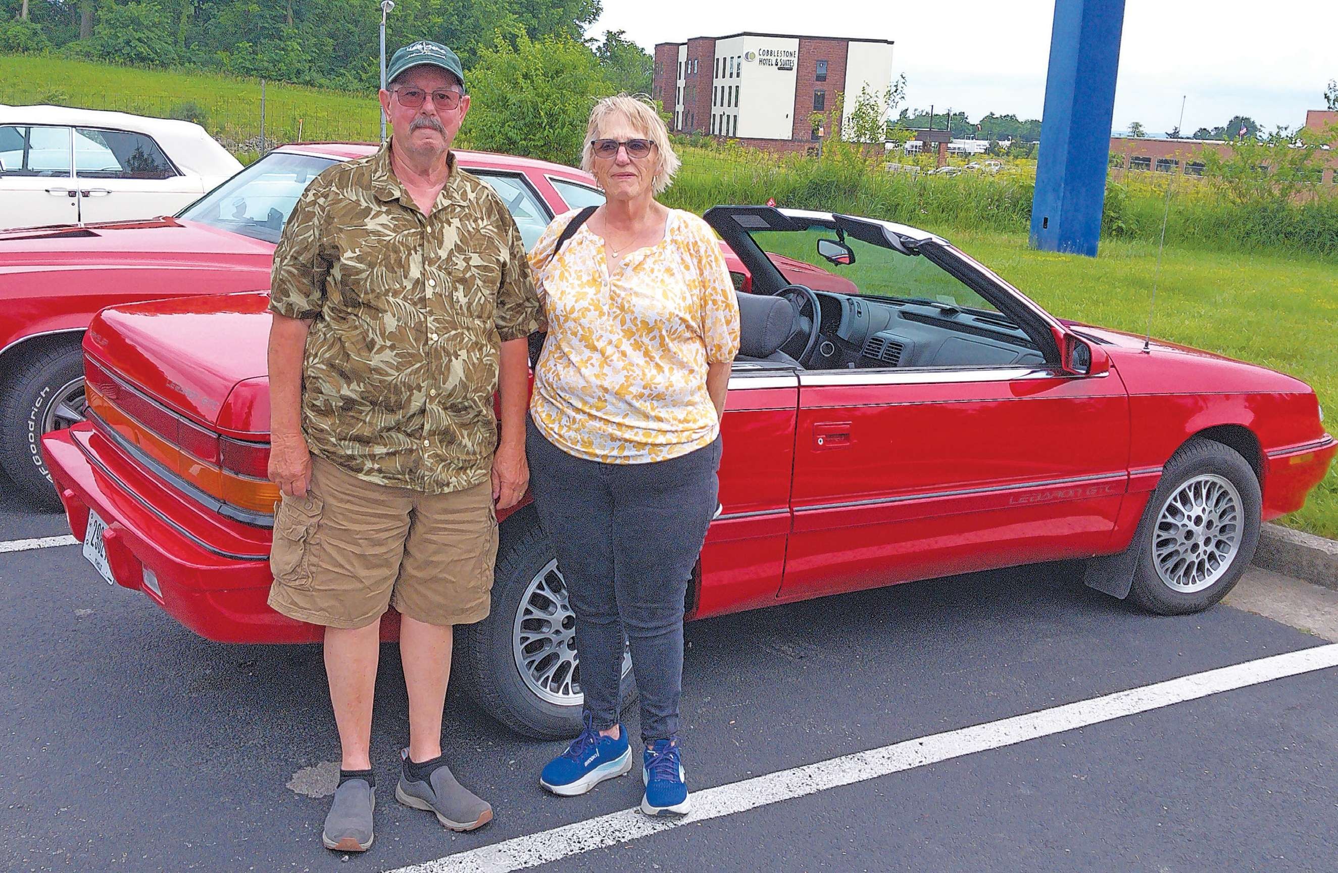 Doug and Wilma Kennedy with their 1994 Chrysler LeBaron