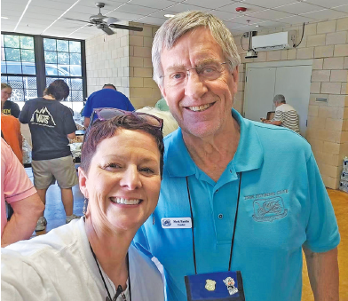 Photo of 2026 Chrome Glidden Tour Director Chrystene Speed and VMCCA President Mark Hamlin.