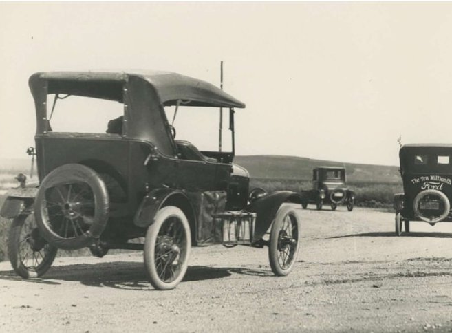 Historic image of the ten millionth Model T
