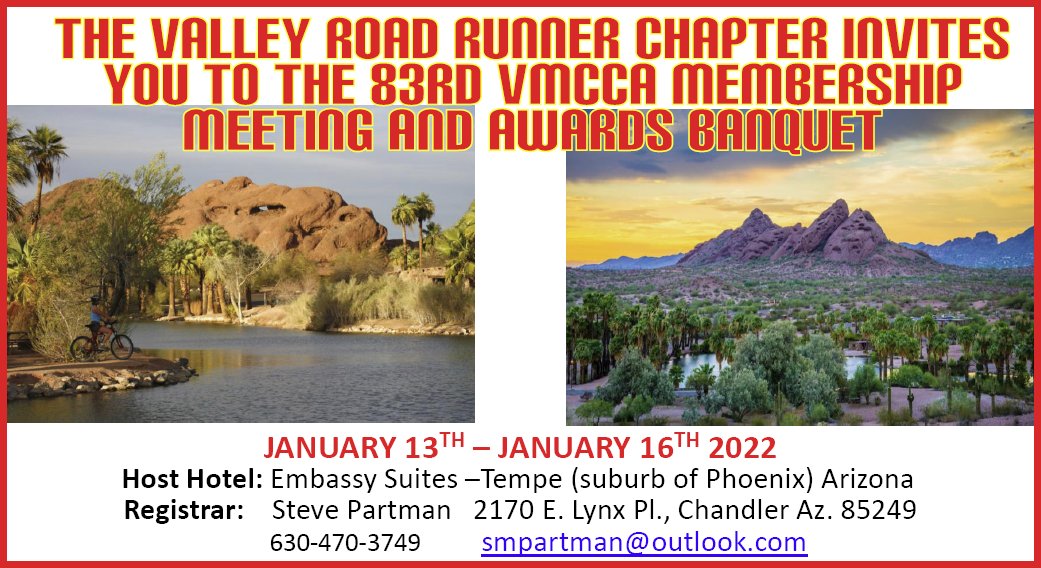 2022 VMCCA Annual Membership Meeting Poster