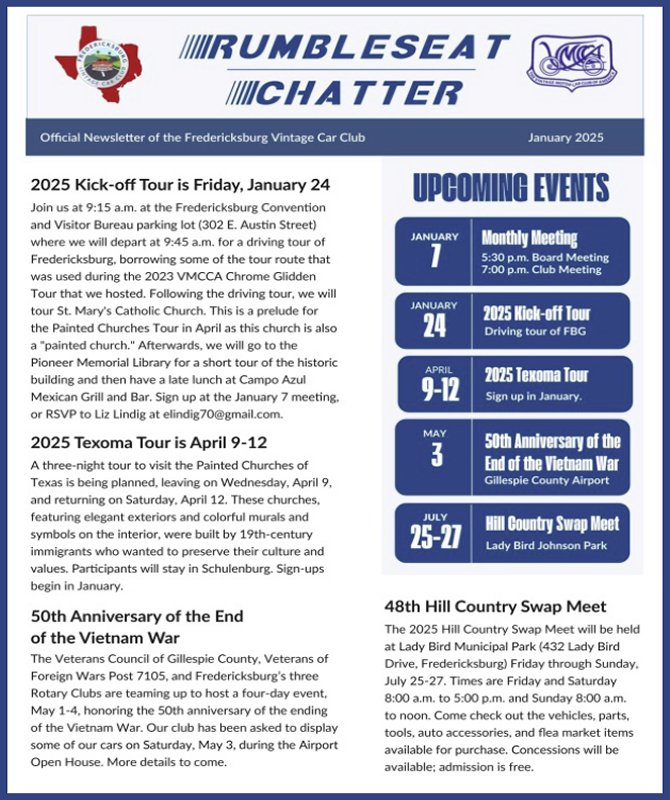 February 2025 Touring Chronicle