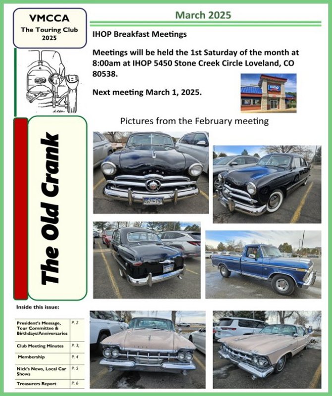 March 2025 Touring Chronicle