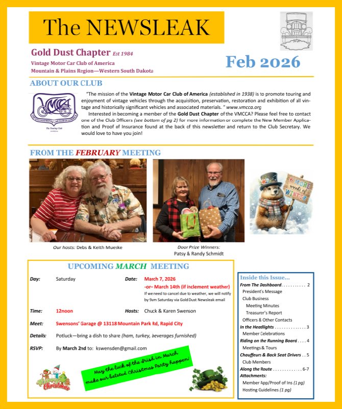 Graphic from the VMCCA March 2026 Touring Chronicle